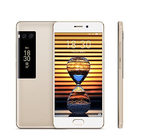 Original Meizu Pro 7 Smartphone 4GB 64GB 5.2" 19201080 Super AMOLED Screen Octa Core Helio P25 Dual Camera Two-sided Screen (Gold)