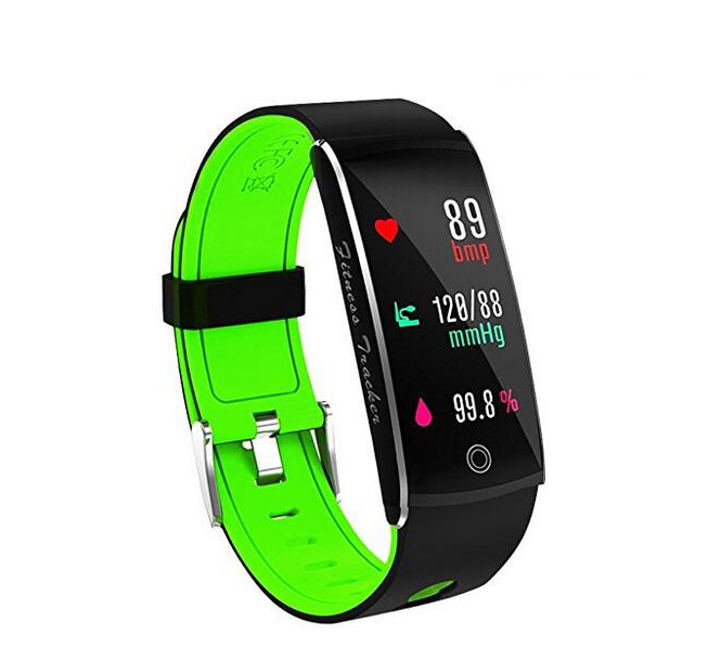 Huangchao Inc Fitness Tracker, Smart Watch 4 sports Mode, Heart Rate Monitor IP68 Waterproof Activity Tracker, Sleep & Blood Pressure Monitor, Calorie